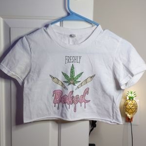 An Etsy original crop top 4 stoners💚